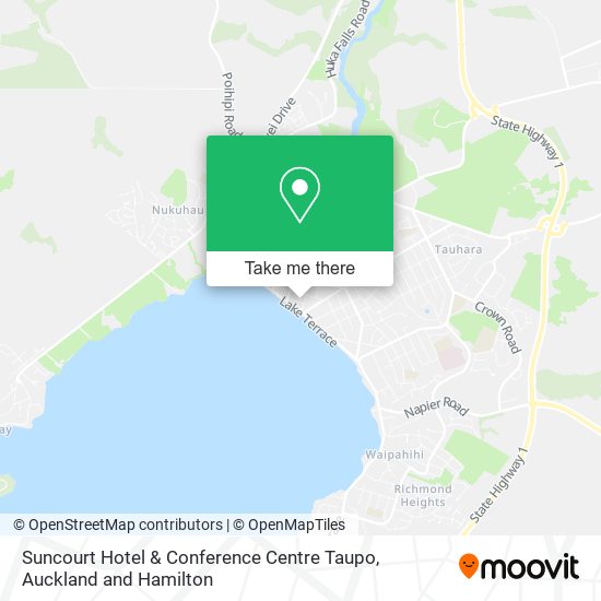 Suncourt Hotel & Conference Centre Taupo map