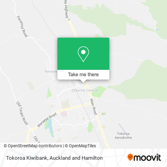 Tokoroa Kiwibank map