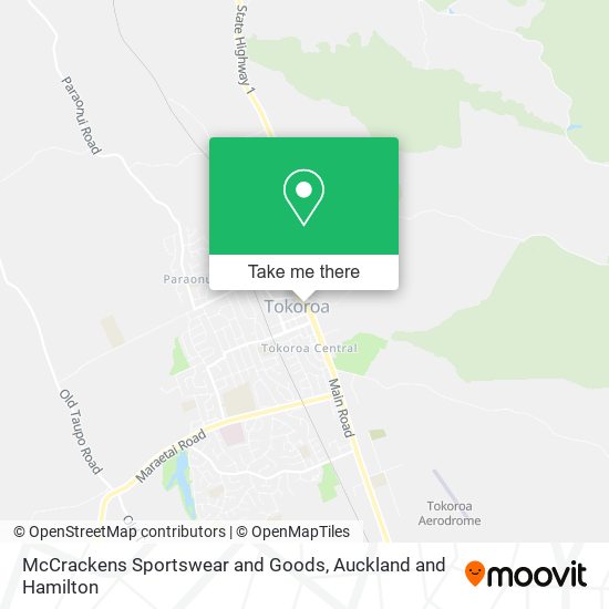 McCrackens Sportswear and Goods map