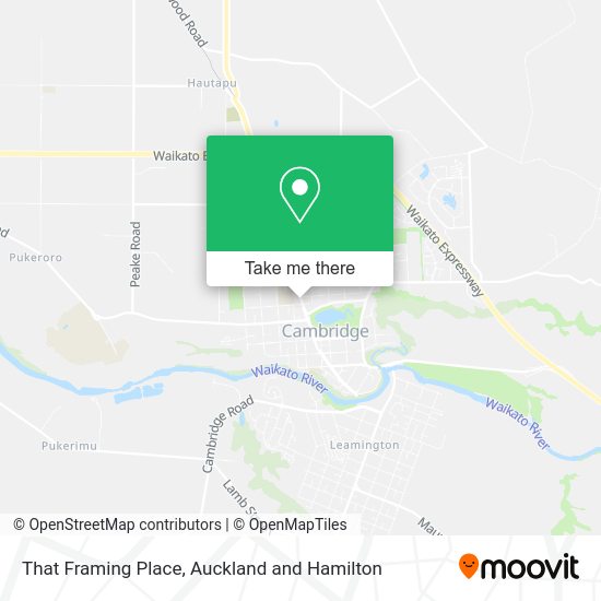 How to get to That Framing Place in Auckland and Hamilton by bus or train?