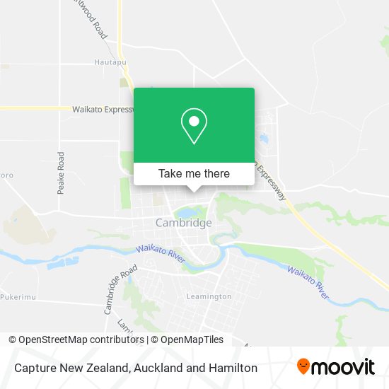 Capture New Zealand map