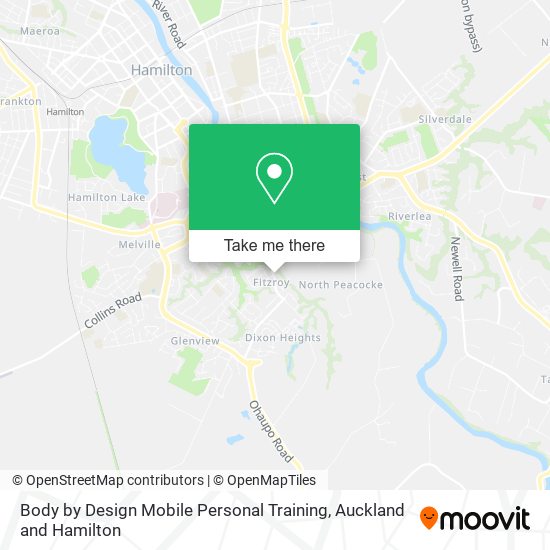 Body by Design Mobile Personal Training map