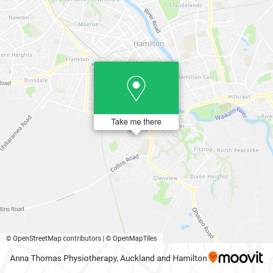 Anna Thomas Physiotherapy map