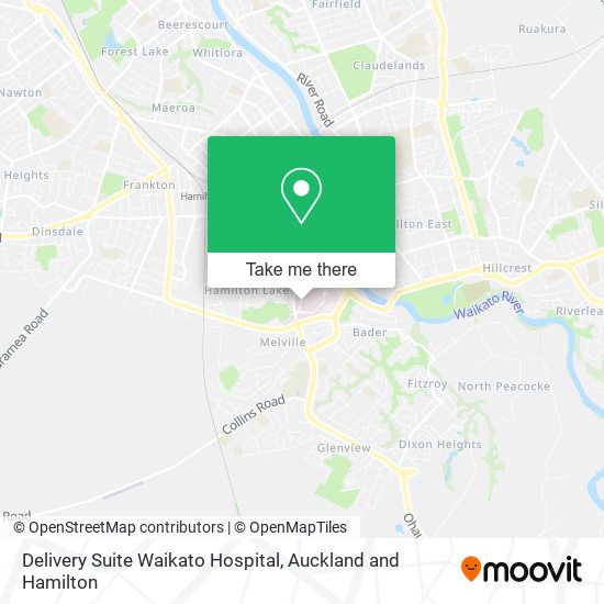 Delivery Suite Waikato Hospital map