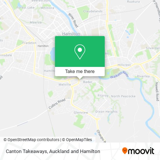 Canton Takeaways map