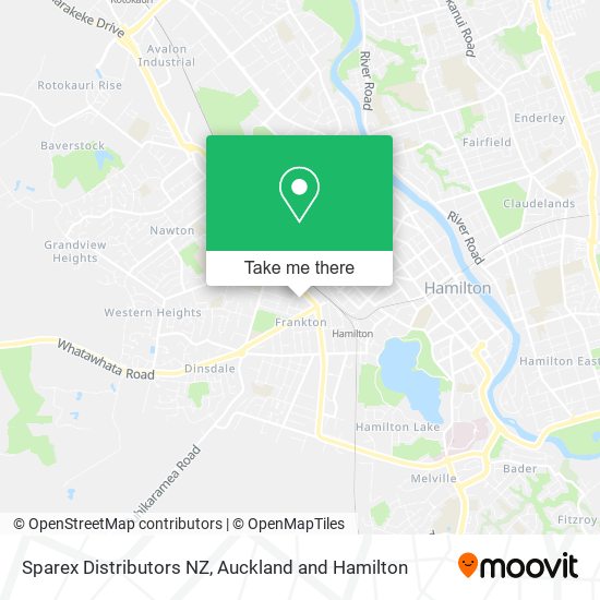 Sparex Distributors NZ map