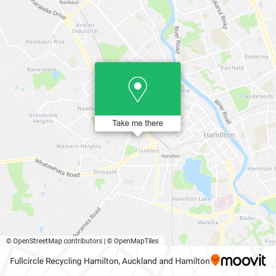 Fullcircle Recycling Hamilton map