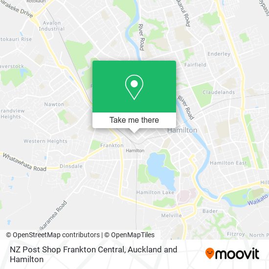 NZ Post Shop Frankton Central map