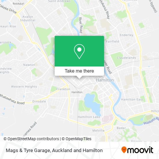 Mags & Tyre Garage map