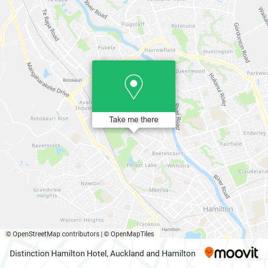 Distinction Hamilton Hotel map