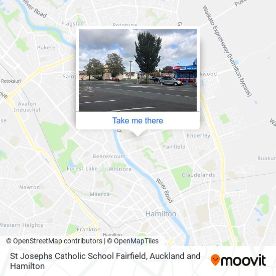 St Josephs Catholic School Fairfield map