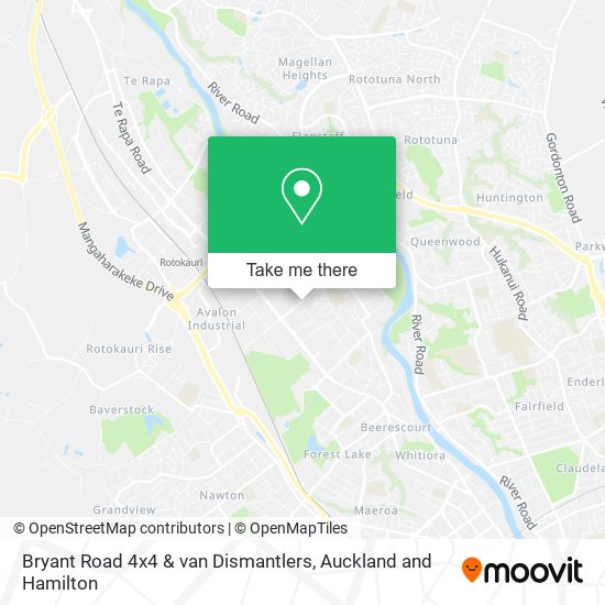 Bryant Road 4x4 & van Dismantlers map