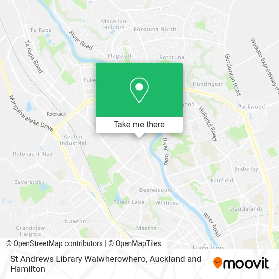 St Andrews Library Waiwherowhero map