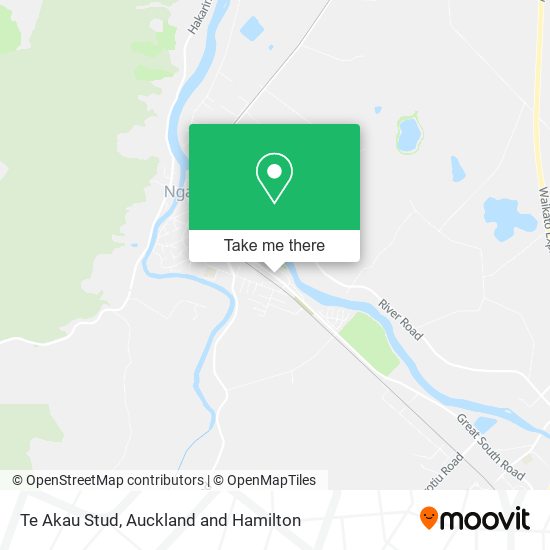 Te Akau Stud map