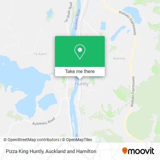 Pizza King Huntly map