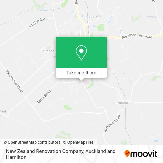 New Zealand Renovation Company map