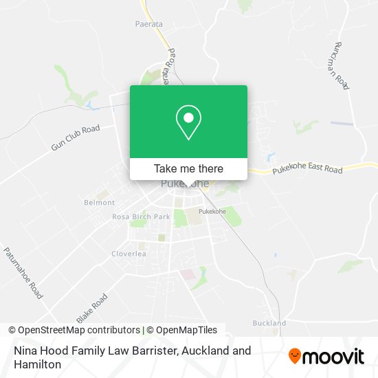 Nina Hood Family Law Barrister map