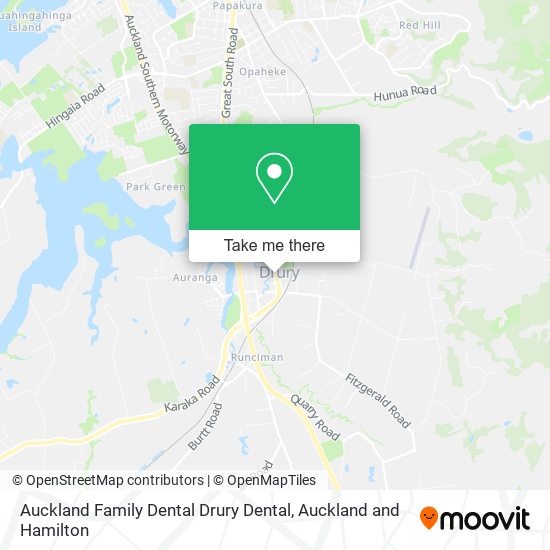 Auckland Family Dental Drury Dental map