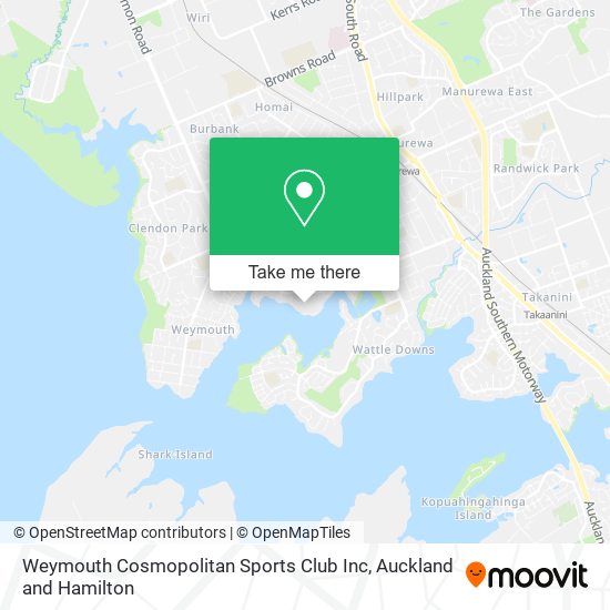 Weymouth Cosmopolitan Sports Club Inc map