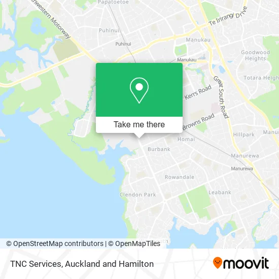 TNC Services map