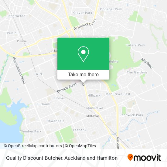 Quality Discount Butcher map