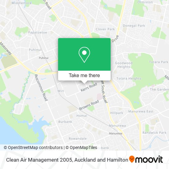 Clean Air Management 2005 map