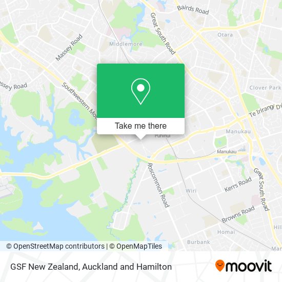 GSF New Zealand map