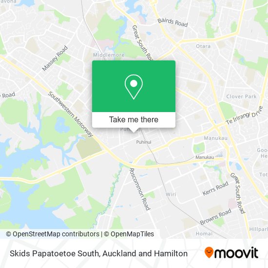 Skids Papatoetoe South map