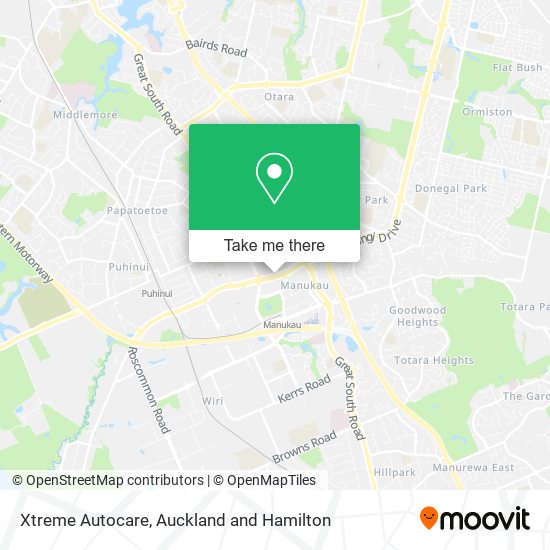 Xtreme Autocare map