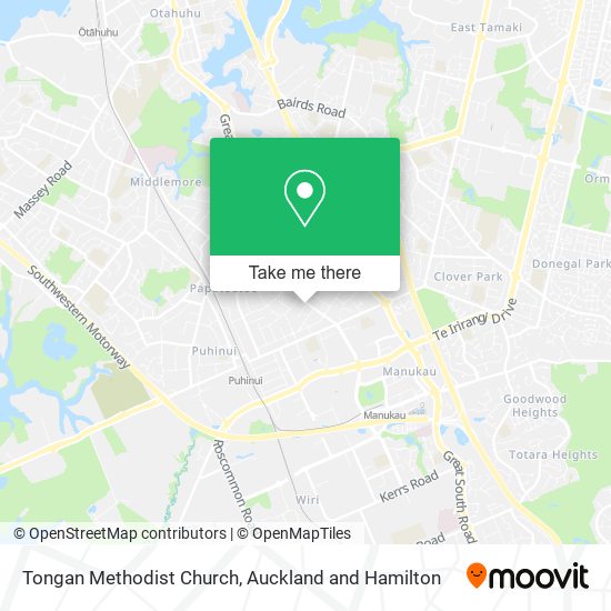 Tongan Methodist Church map