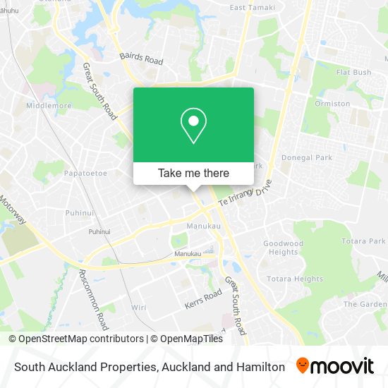 South Auckland Properties map