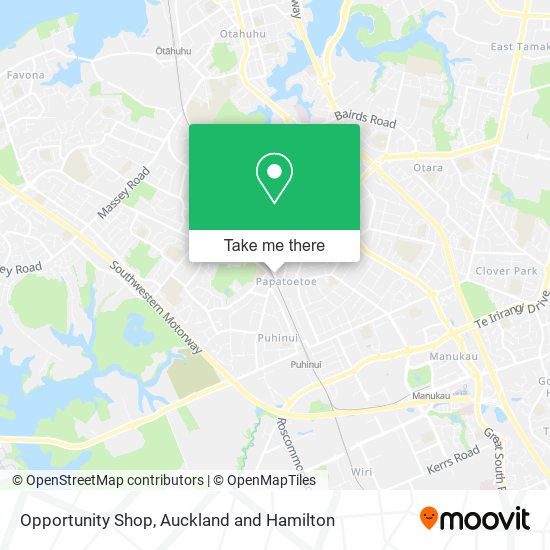 Opportunity Shop map