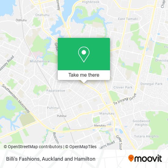 Billi's Fashions map