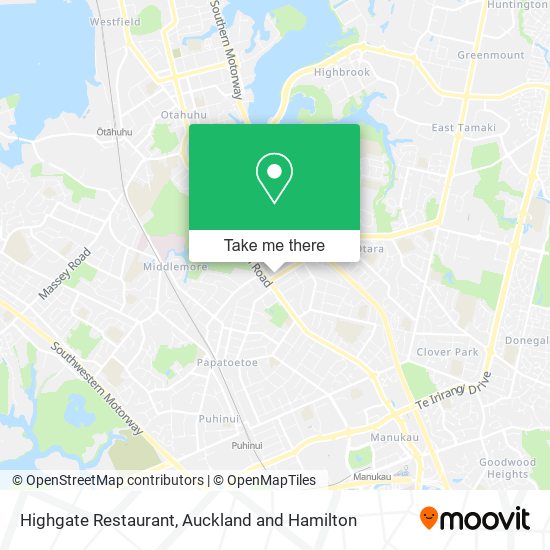 Highgate Restaurant map