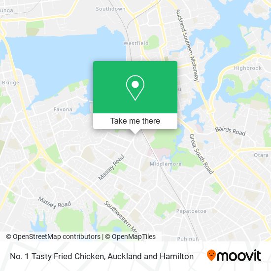 No. 1 Tasty Fried Chicken map