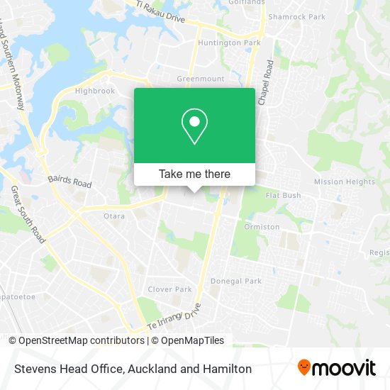 Stevens Head Office map