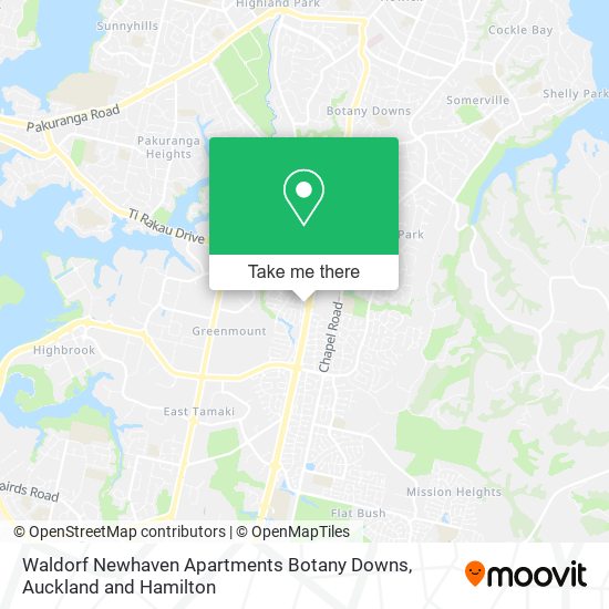 Waldorf Newhaven Apartments Botany Downs map