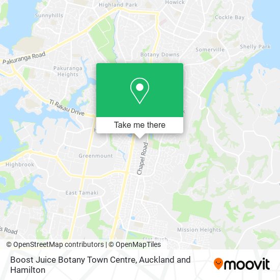 Boost Juice Botany Town Centre map