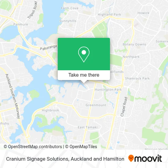 Cranium Signage Solutions map