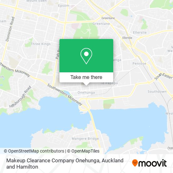 Makeup Clearance Company Onehunga map