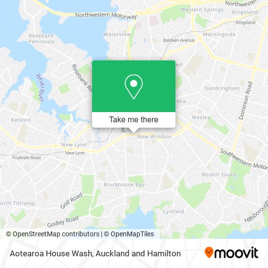 Aotearoa House Wash map