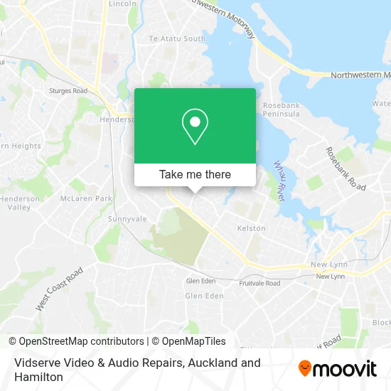 Vidserve Video & Audio Repairs map