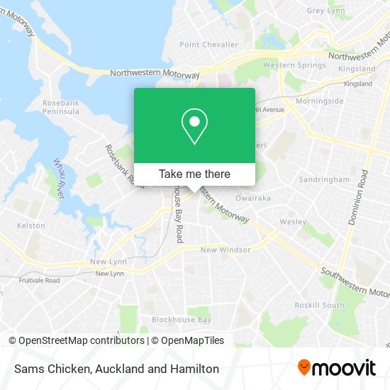 Sams Chicken map