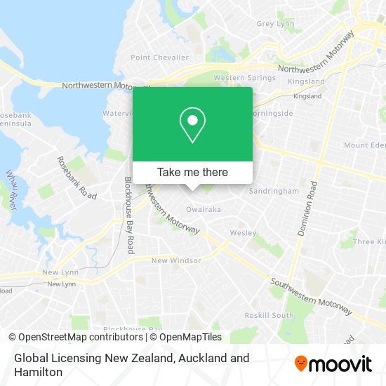 Global Licensing New Zealand map