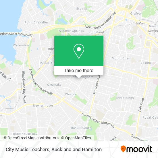 City Music Teachers map