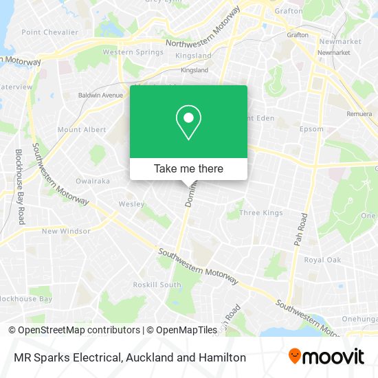 MR Sparks Electrical map