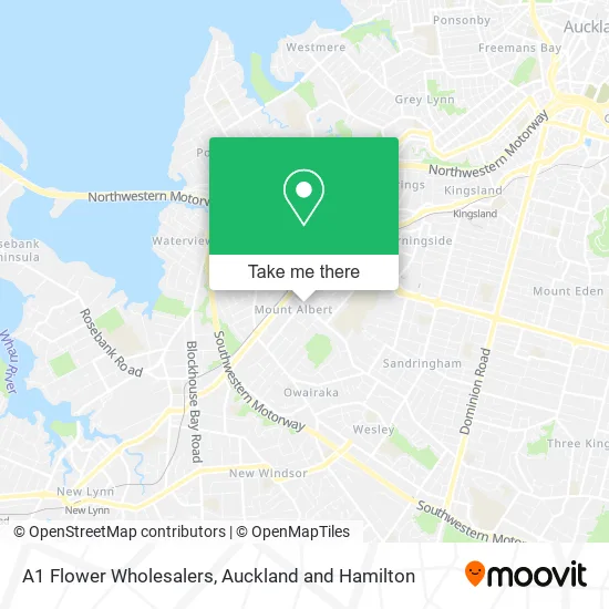 A1 Flower Wholesalers map