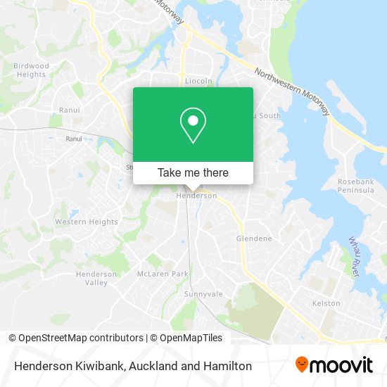 Henderson Kiwibank map