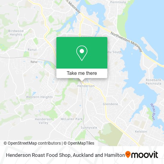 Henderson Roast Food Shop map