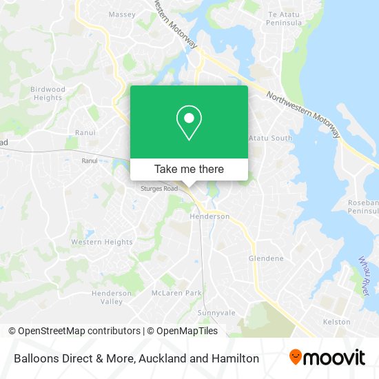 Balloons Direct & More map
